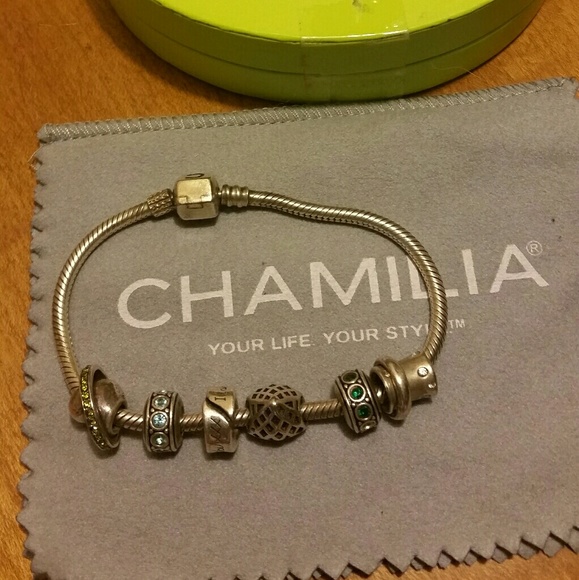 Chamilia Jewelry Chamilia Bracelet With Charms Poshmark